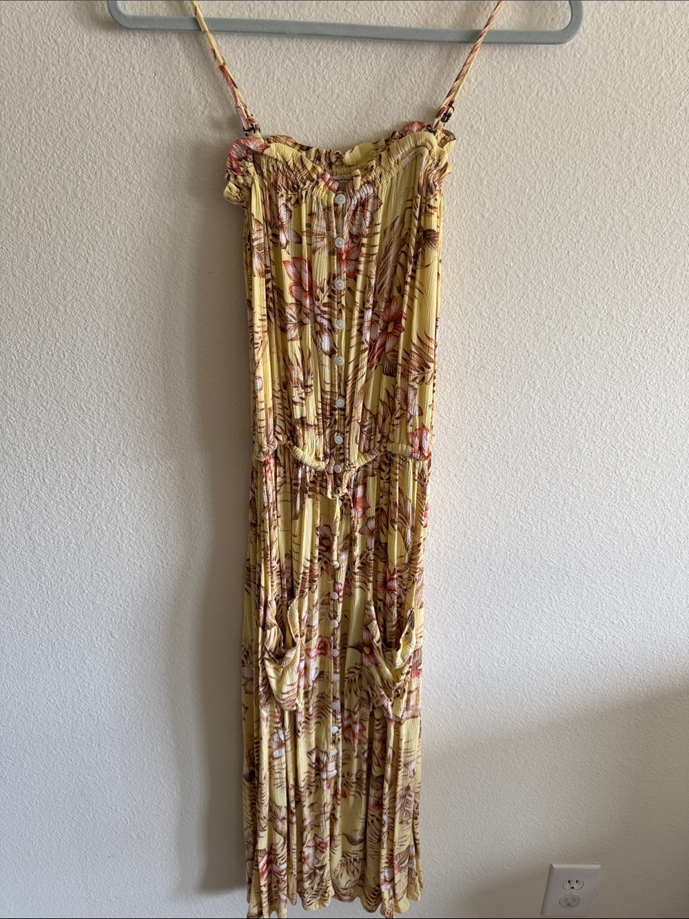 Rip Curl Yellow Floral Maxi Dress